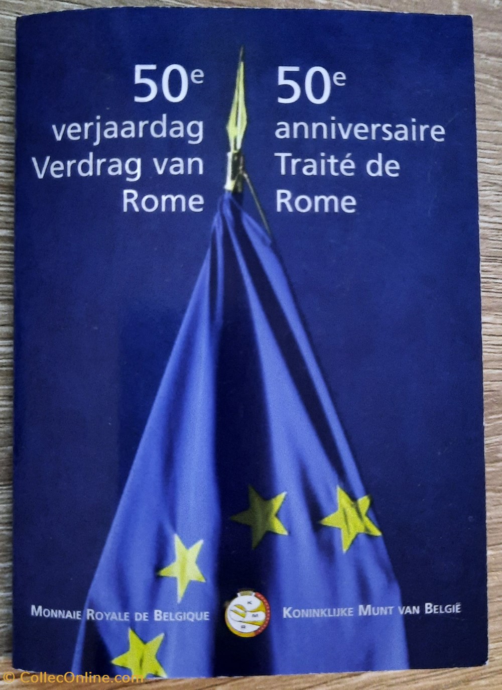 monnaies euros 2 belgique 2007 50 ans traite de rome coincard bu