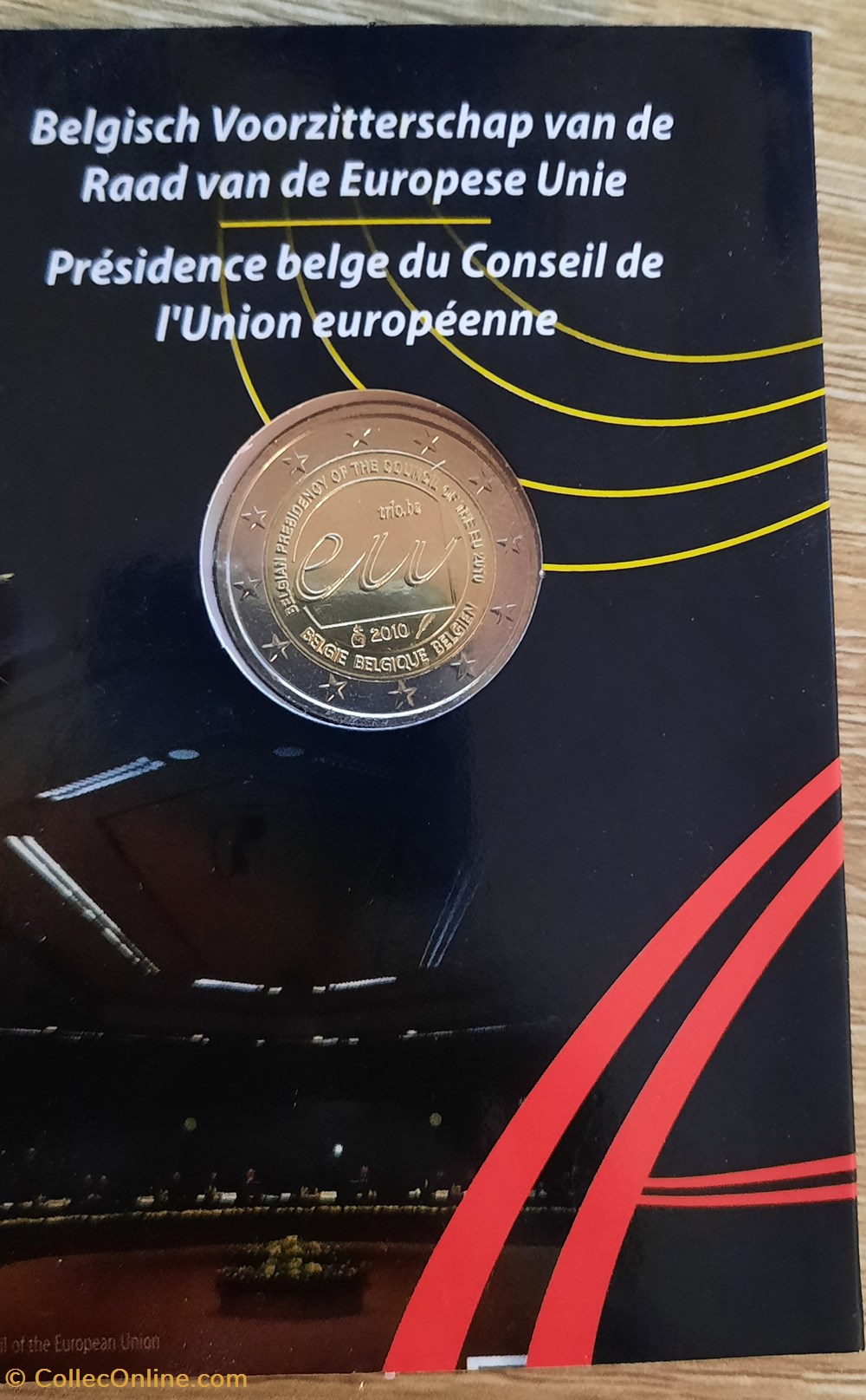 monnaies euros 2 belgique 2010 presidence belge du conseil de union europeenne coincard bu