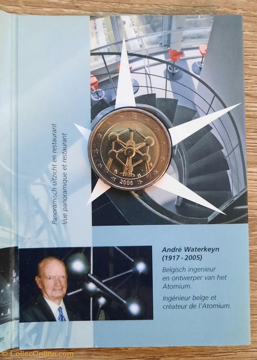 2€ Belgique 2006 - Atomium - Coincard BU monnaies euros 2 belgique 2006 atomium coincard bu