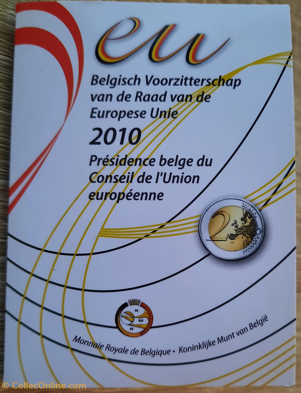 monnaies euros 2 belgique 2010 presidence belge du conseil de union europeenne coincard bu