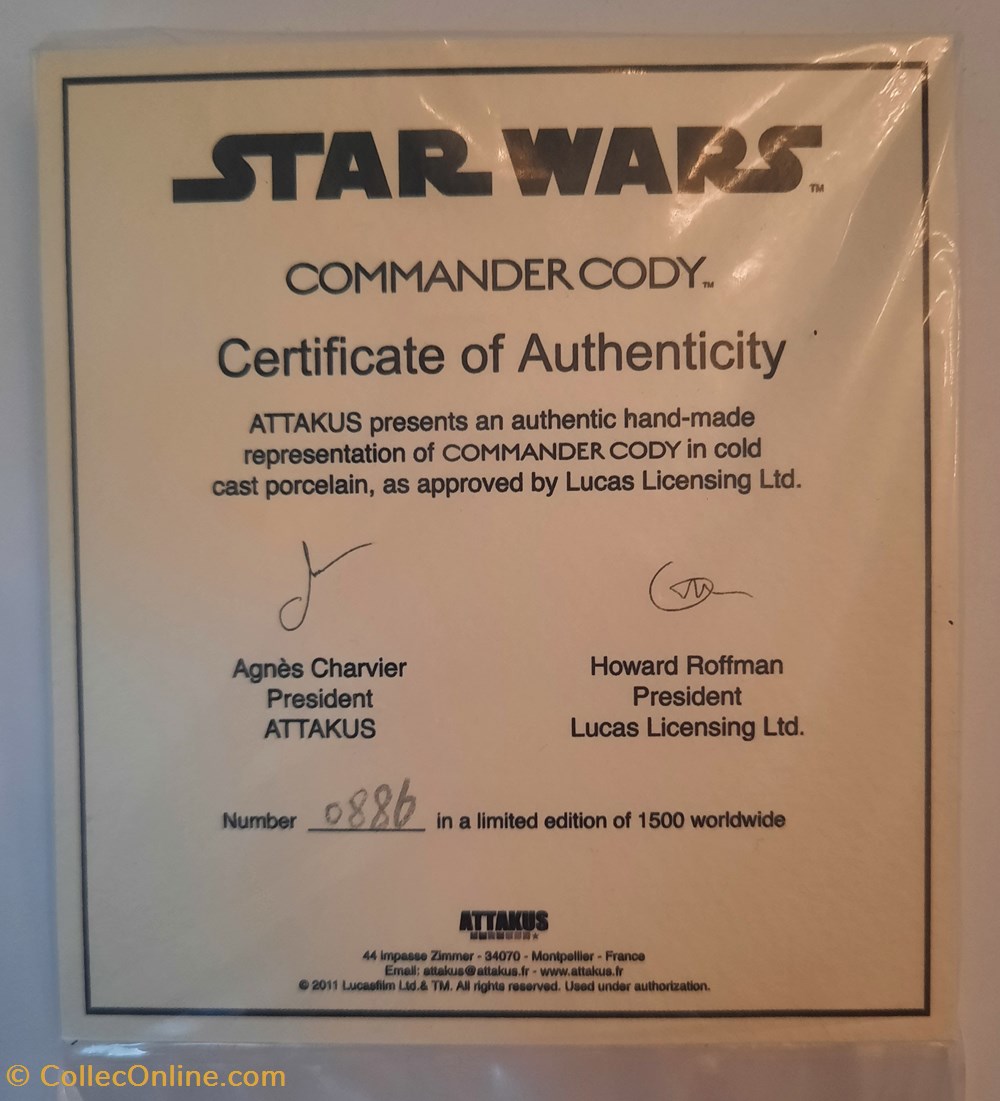 Commander Cody figurines cinema star wars commander cody