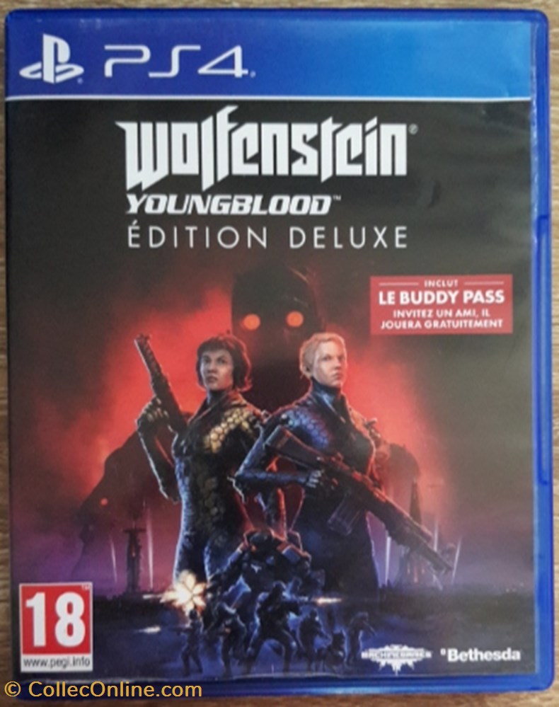 Jeu vidéo - PS4 - Wolfenstein: Youngblood - Édition Deluxe jeux console jeu video ps4 wolfenstein youngblood edition deluxe