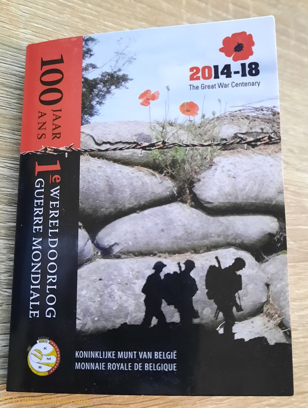 monnaies euros 2 belgique 2014 100 ans de la premiere guerre mondiale coincard bu