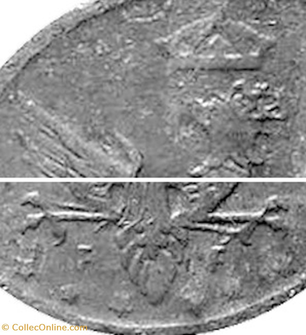 5 fenigów 1917 - 4 - doubled die obverse coins world poland 5 fenigow 1917 4 doubled die obverse