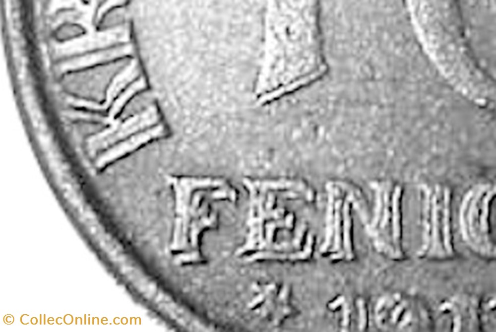 10 fenigów 1917 - 9 - second reverse - doubled die reverse 1 coins world poland 10 fenigow 1917 9 second reverse doubled die reverse 1