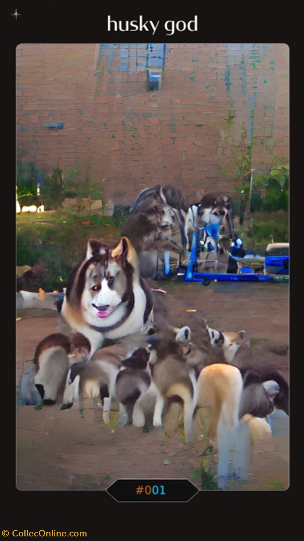 #001 - Husky God nft trading cards 001 husky god
