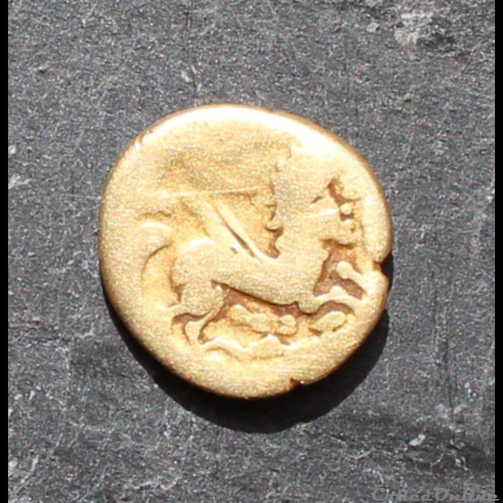 Quart de statère Aulerques Cénomans monnaie antique gauloise quart de statere aulerques cenomans