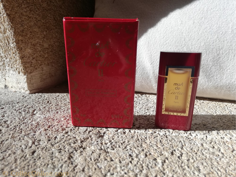 CARTIER MUST 2 parfums beaute miniatures cartier must 2