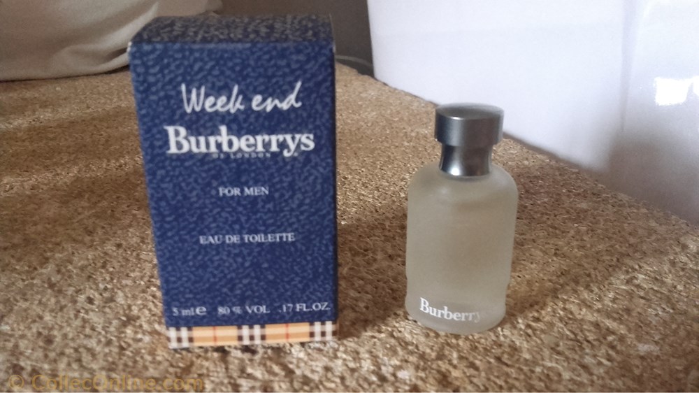 BURBERRY WEEK END FOR MEN parfums beaute miniatures burberry week end for men