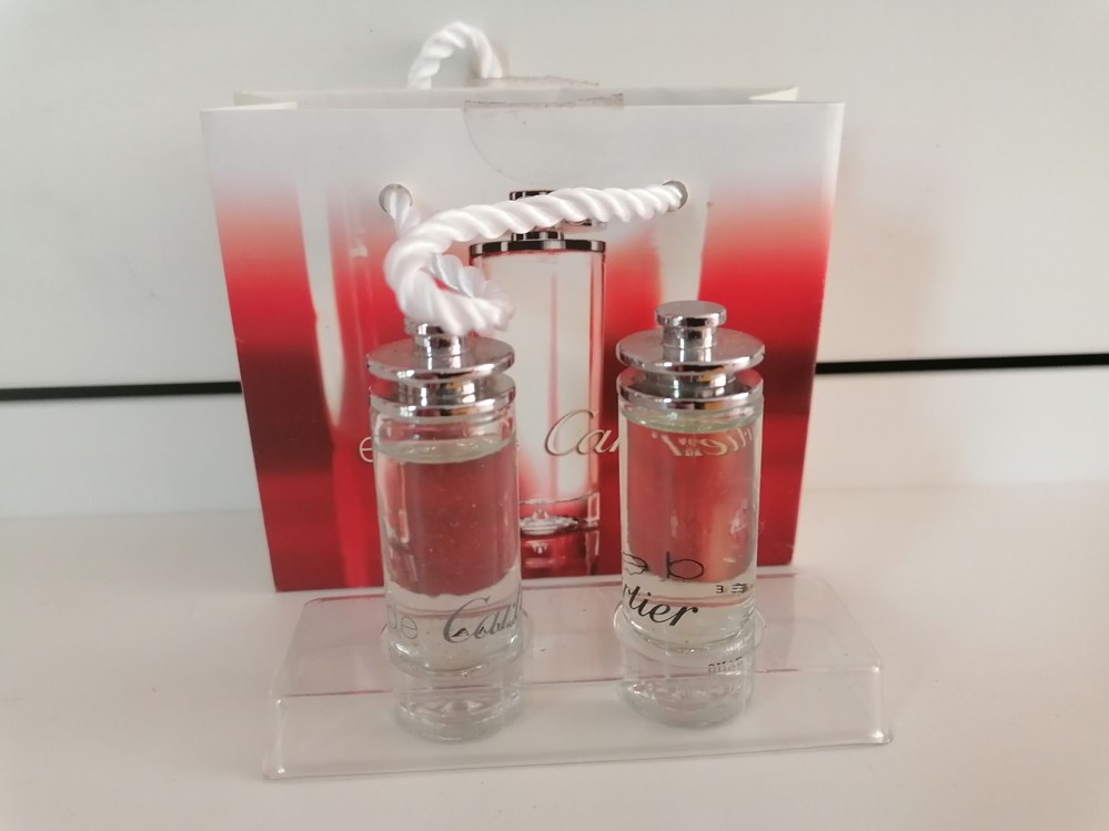 CARTIER DUO EAU DE CARTIER CONCENTREE parfums beaute miniatures cartier duo eau de cartier concentree