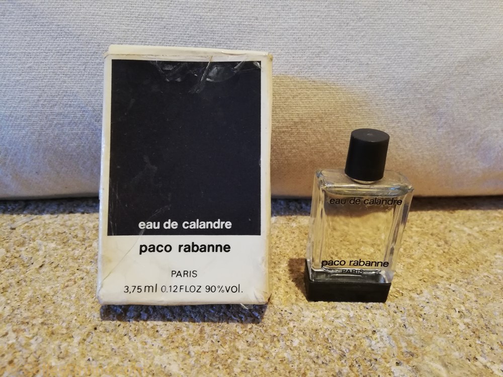RABANNE PACO EAU DE CALANDRE parfums beaute miniatures rabanne paco eau de calandre