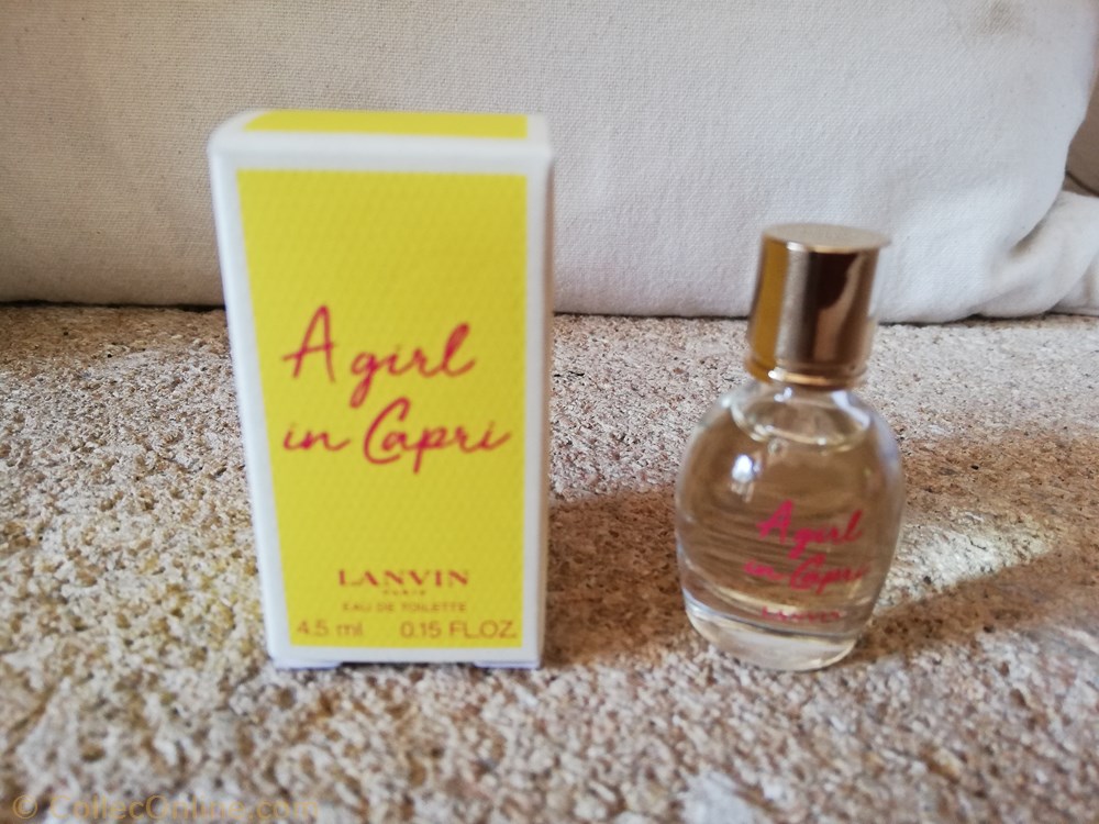 LANVIN A GIRL IN CAPRI parfums beaute miniatures lanvin a girl in capri