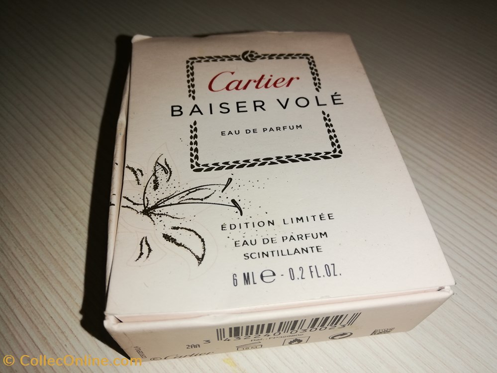 CARTIER BAISER VOLE ED LIMITEE SCINTILLANTE parfums beaute miniatures cartier baiser vole ed limitee scintillante
