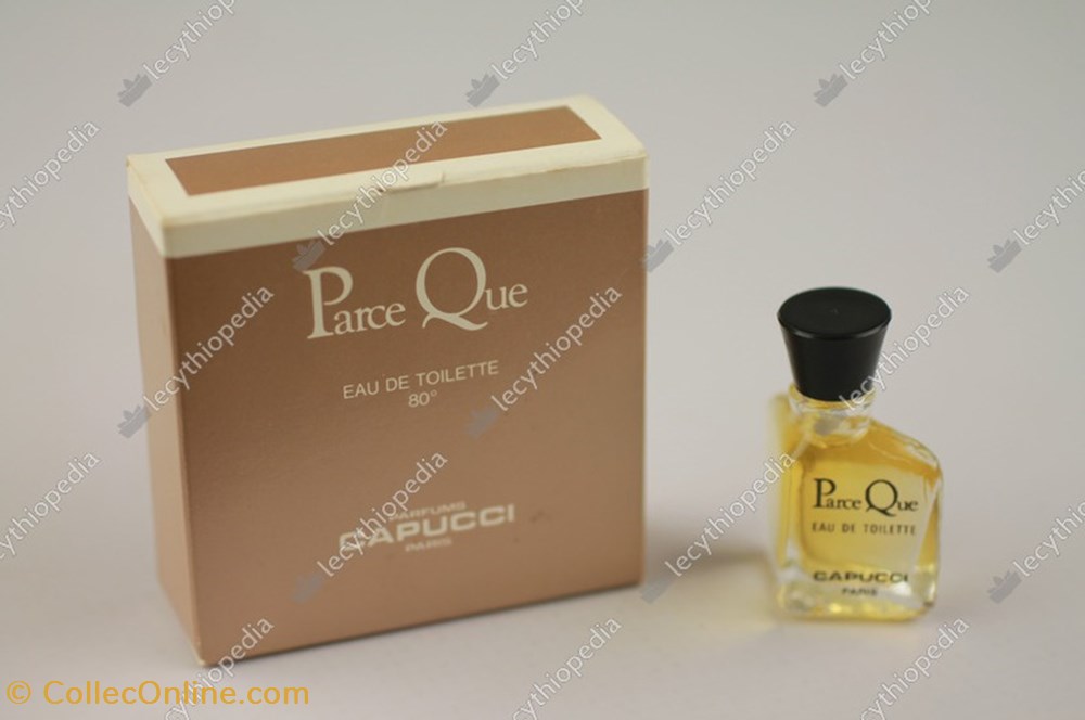 CAPUCCI ROBERTO PARCE QUE parfums beaute miniatures capucci roberto parce que