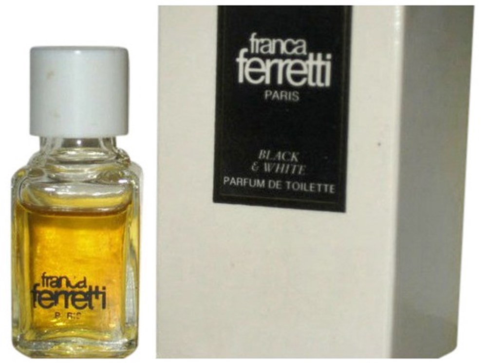 FERETTI FRANKA BLACK AND WHITE parfums beaute miniatures feretti franka black and white