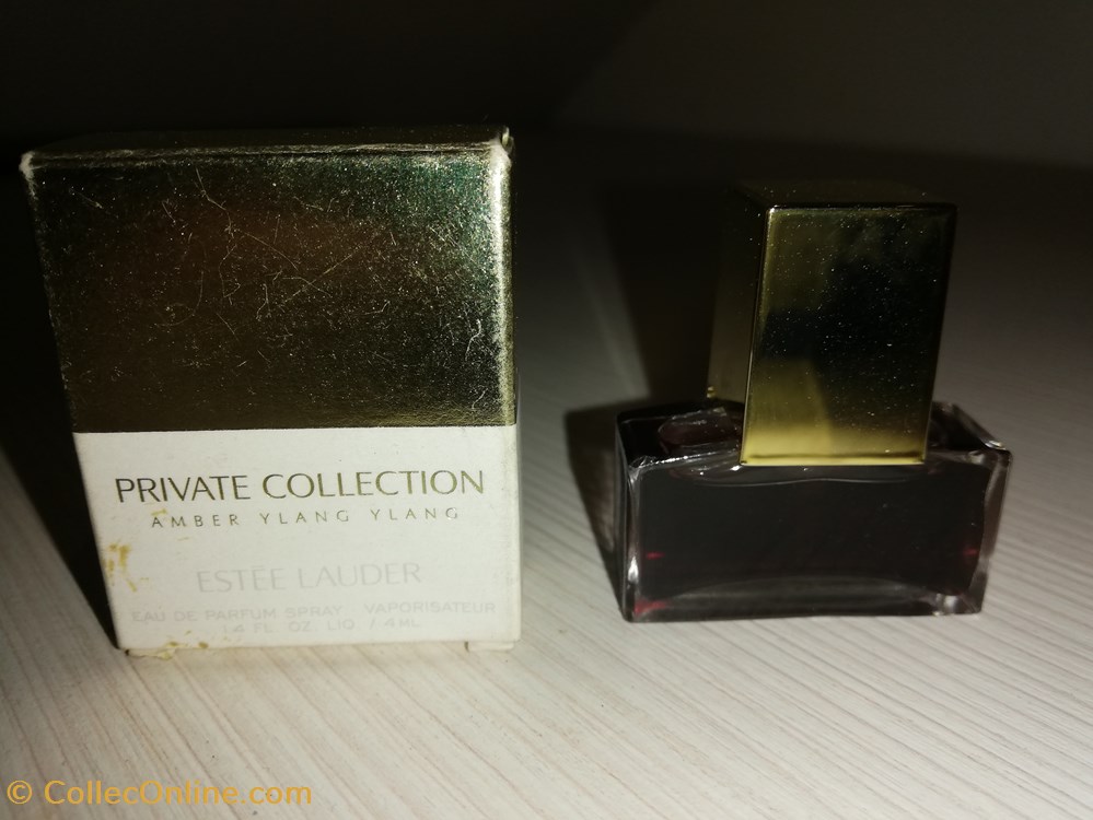 LAUDER ESTEE PRIVATE COLLECTION AMBER YLANG YLANG parfums beaute miniatures lauder estee private collection amber ylang ylang