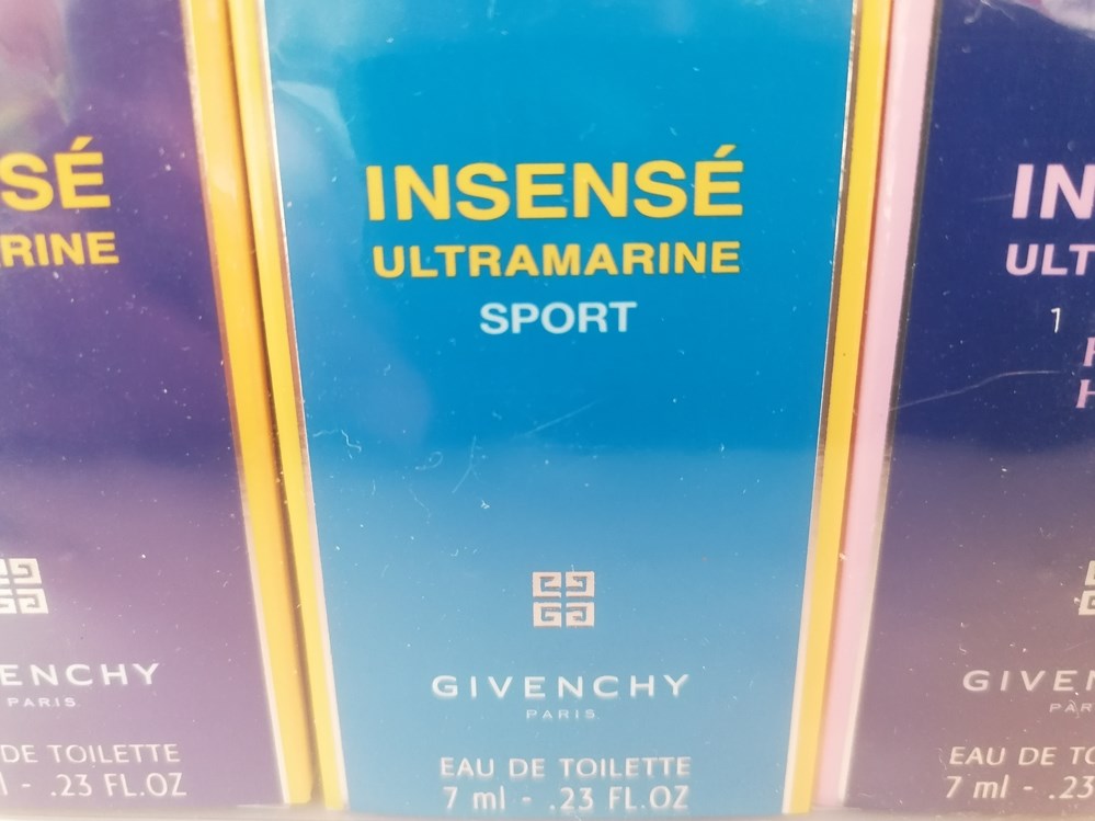 GIVENCHY INSENSE ULTRAMARINE SPORT parfums beaute miniatures givenchy insense ultramarine sport