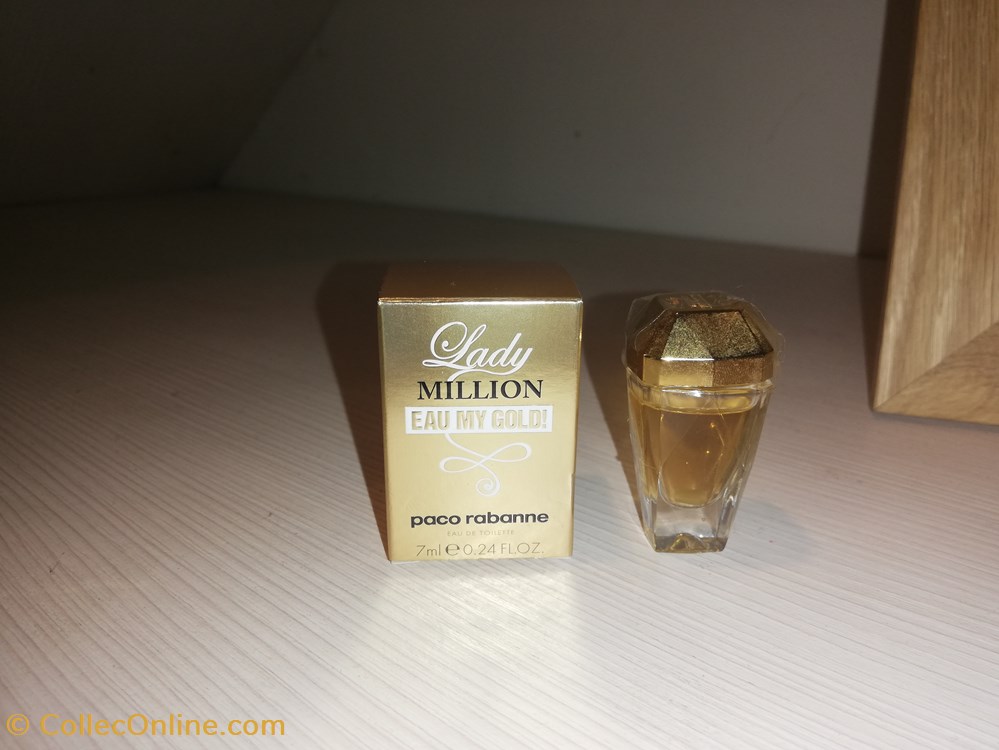 RABANNE LADY MILLION EAU MY GOLD parfums beaute miniatures rabanne lady million eau my gold