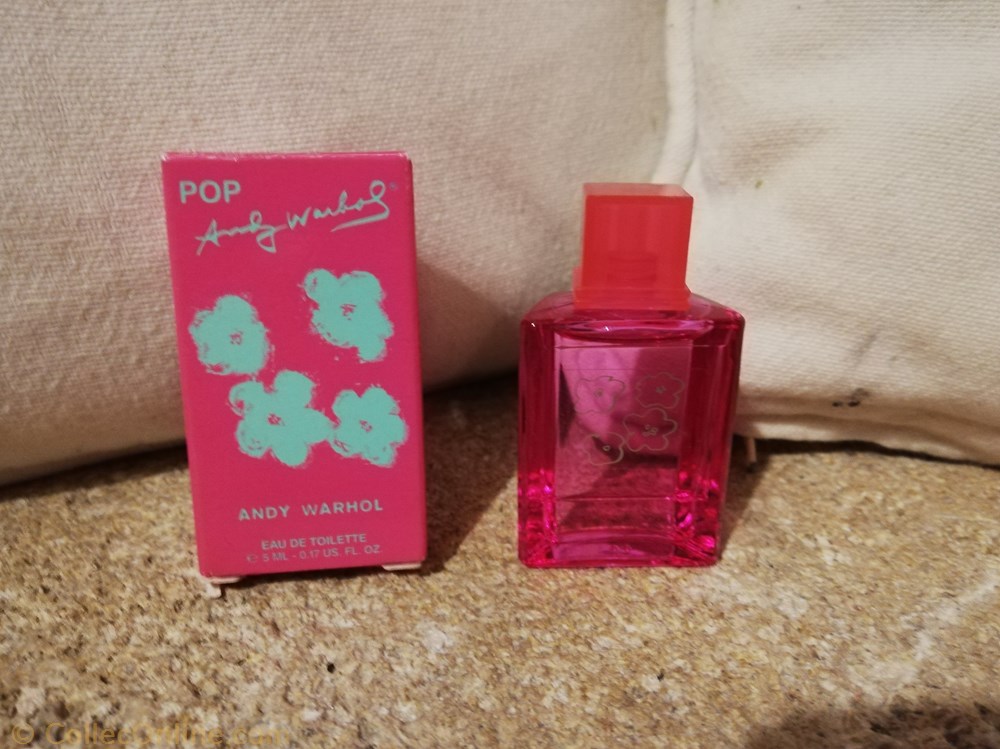 WARHOL ANDY POP parfum beaute miniature de warhol andy pop