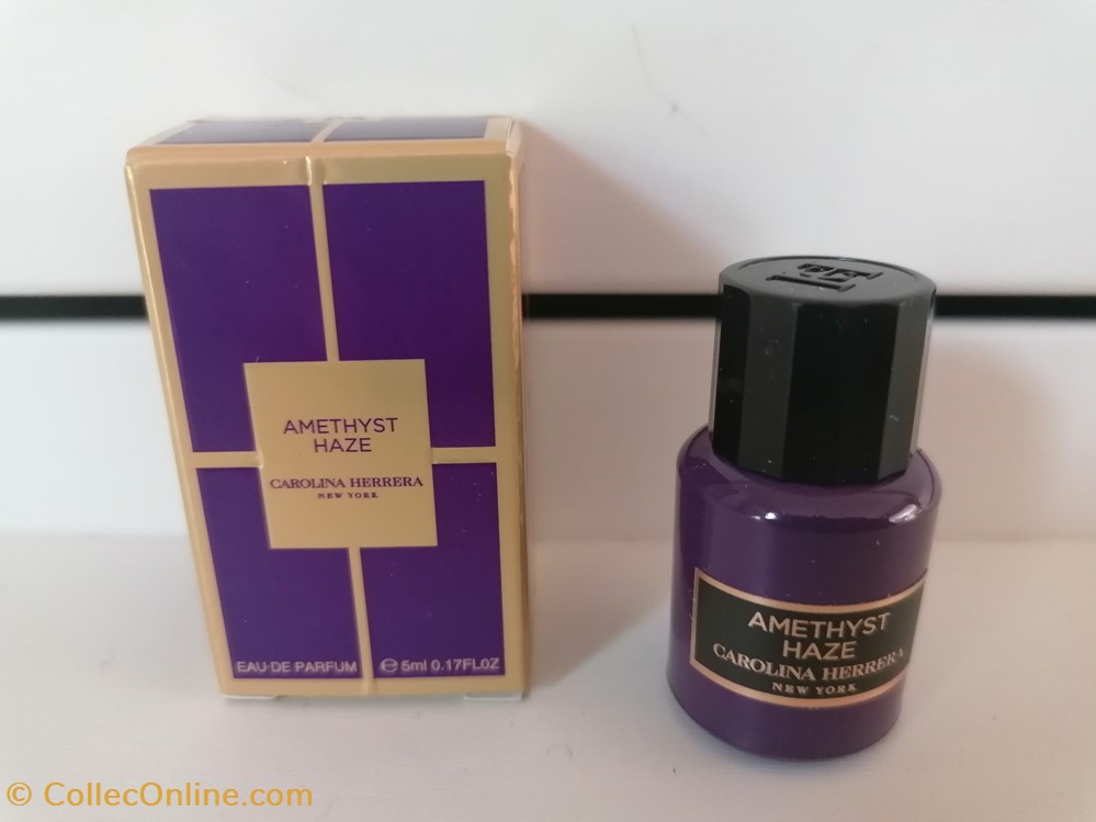HERRERA CAROLINA CONFIDENTIAL AMETHYSTE HAZE parfums beaute miniatures herrera carolina confidential amethyste haze