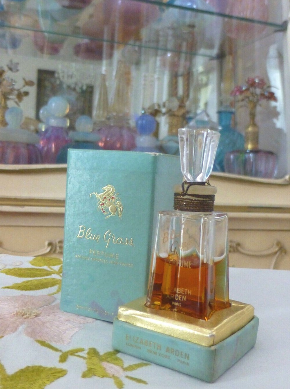 ARDEN ELISABETH BLUE GRASS parfums beaute miniatures arden elisabeth blue grass