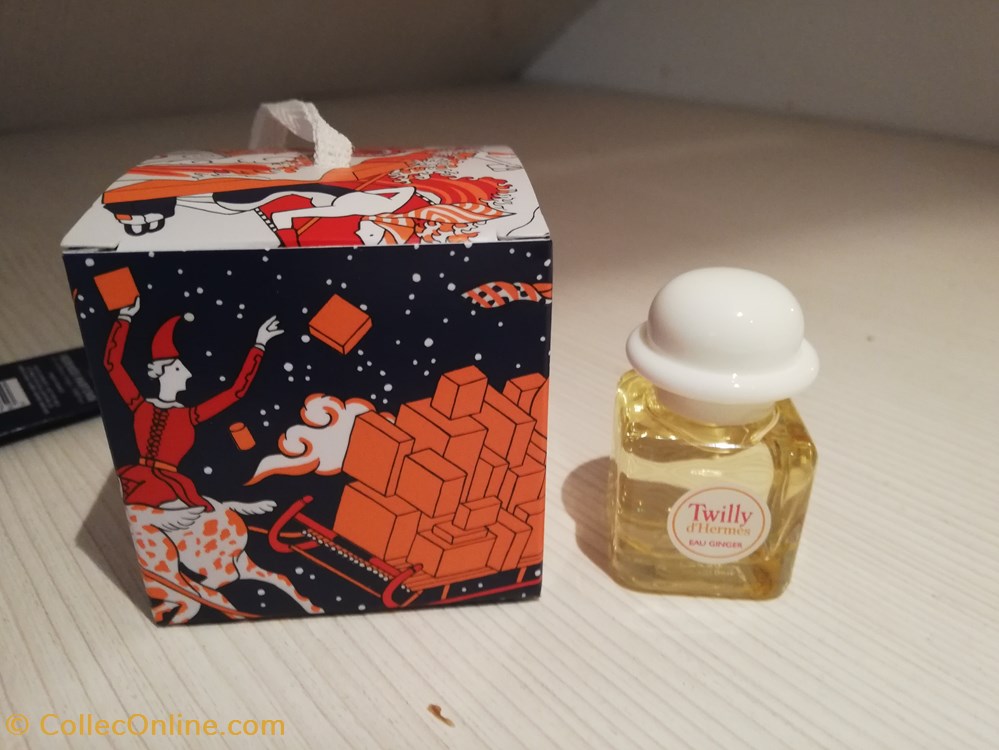 HERMES TWILLY EAU GINGER PRESENTATION NOEL 2021 parfums beaute miniatures hermes twilly eau ginger presentation noel 2021