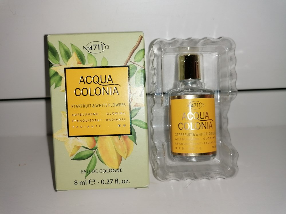 MUELHENS 4711 ACQUA COLONIA STARFRUIT & WHITE FLOWERS parfums beaute miniatures muelhens 4711 acqua colonia starfruit white flowers