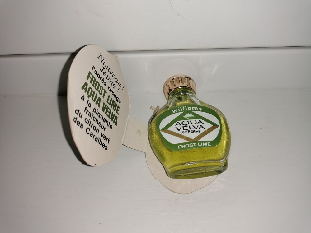 WILLIAMS AQUA VELVA FROST LIME parfums beaute miniatures williams aqua velva frost lime