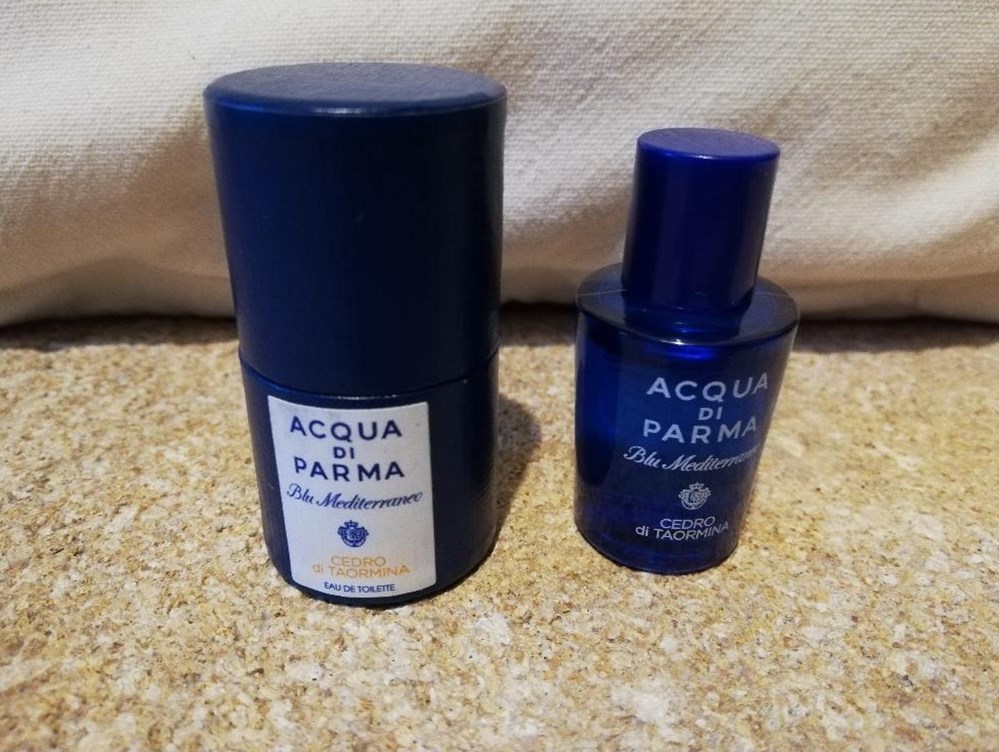 ACQUA DI PARMA BLUE MEDITERRANEO CEDRO DI TAORMINA parfums beaute miniatures acqua di parma blue mediterraneo cedro di taormina