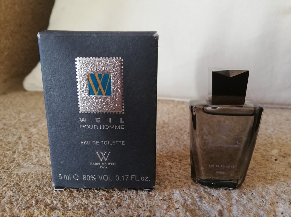 WEIL POUR UN HOMME parfum beaute miniature de weil pour un homme