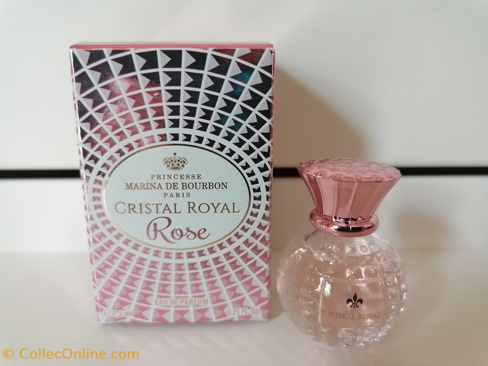 parfums beaute miniatures bourbon marina de cristal royal rose