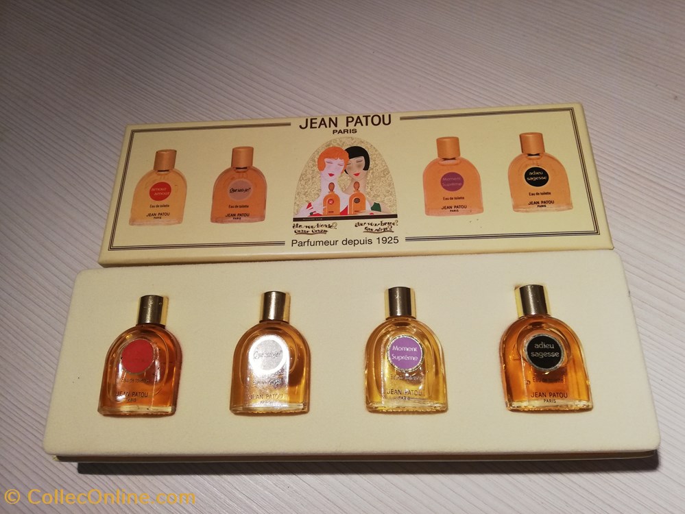 PATOU JEAN QUE SAIS JE COFFRET parfums beaute miniatures patou jean que sais je coffret
