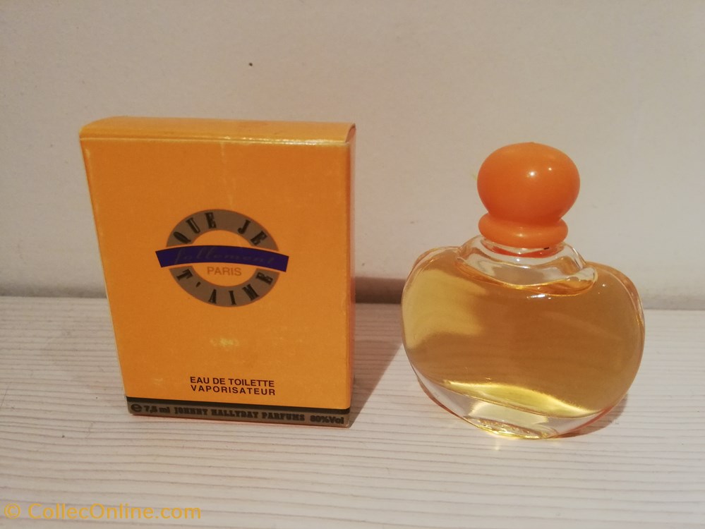 HALLYDAY JOHNNY QUE JE T'AIME FOLLEMENT parfums beaute miniatures hallyday johnny que je aime follement