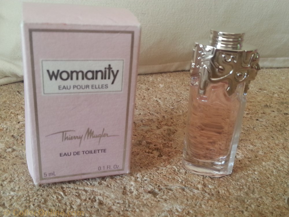 MUGLER THIERRY WOMANITY parfums beaute miniatures mugler thierry womanity
