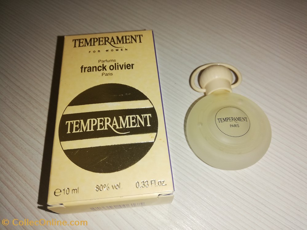OLIVIER FRANCK TEMPERAMENT parfums beaute miniatures olivier franck temperament