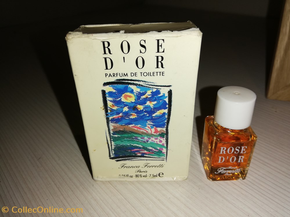 FERRETTI FRANCA ROSE D'OR parfums beaute miniatures ferretti franca rose or