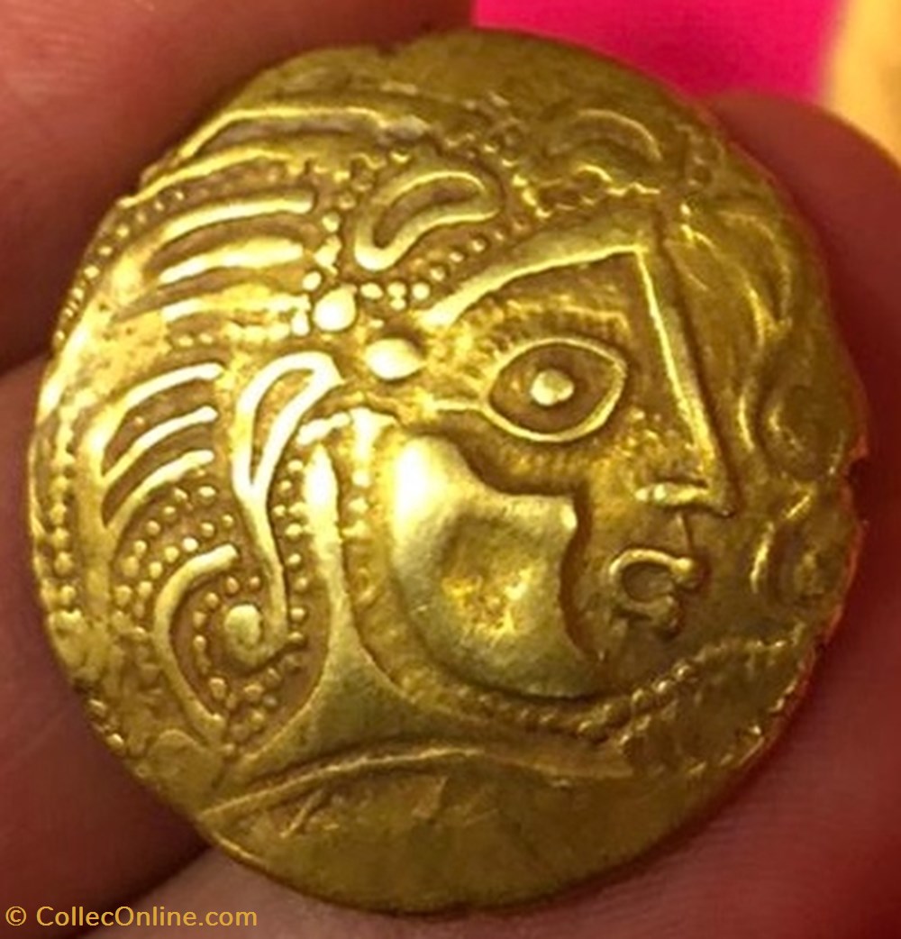 monnaies antiques av jc ap celtes statere parisii classe v variante perlee