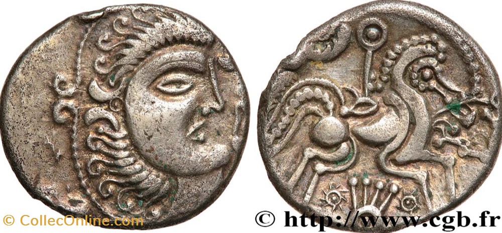 Statère à la joue lisse monnaies antiques celtes statere a la joue lisse