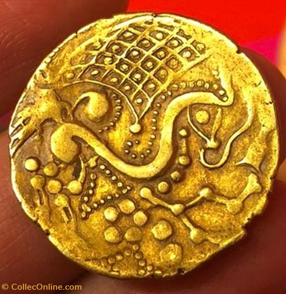 monnaies antiques av jc ap celtes statere parisii classe v variante perlee