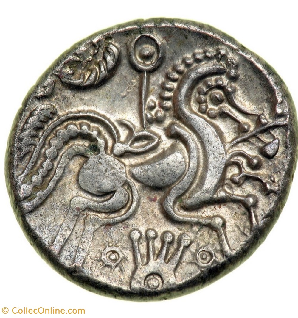 monnaies antiques av jc ap celtes statere a la joue ornee