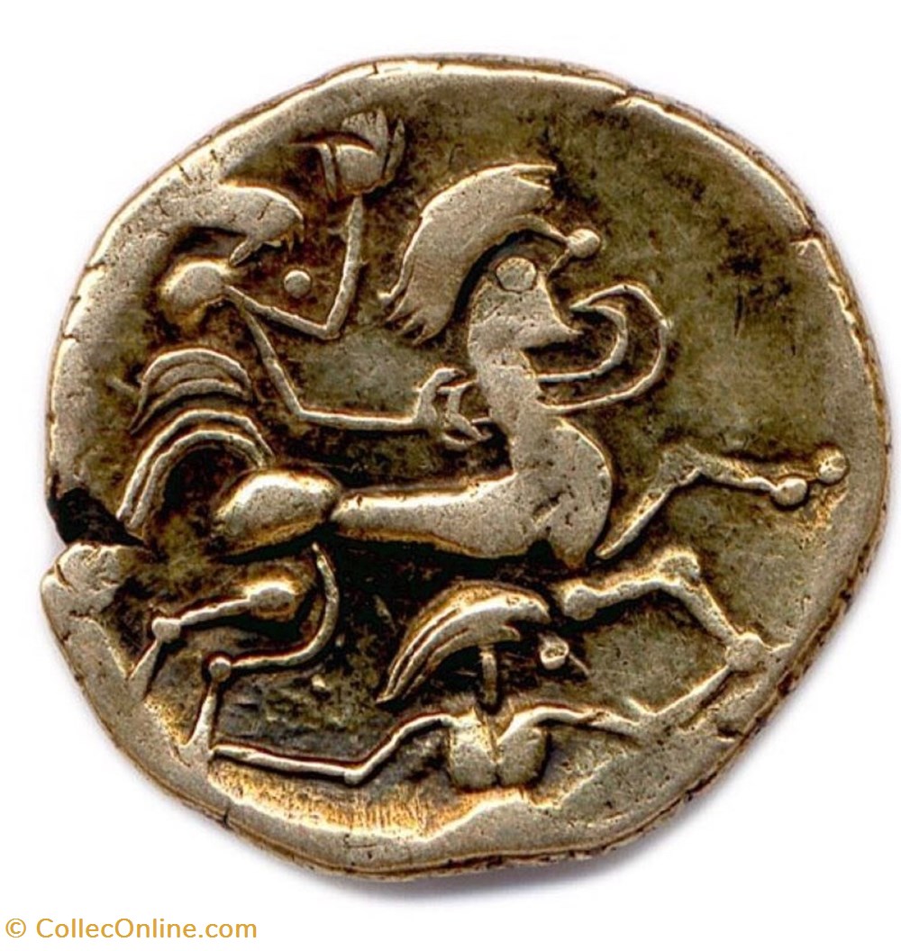 monnaies antiques av jc ap celtes statere a l hippophore et a la croix