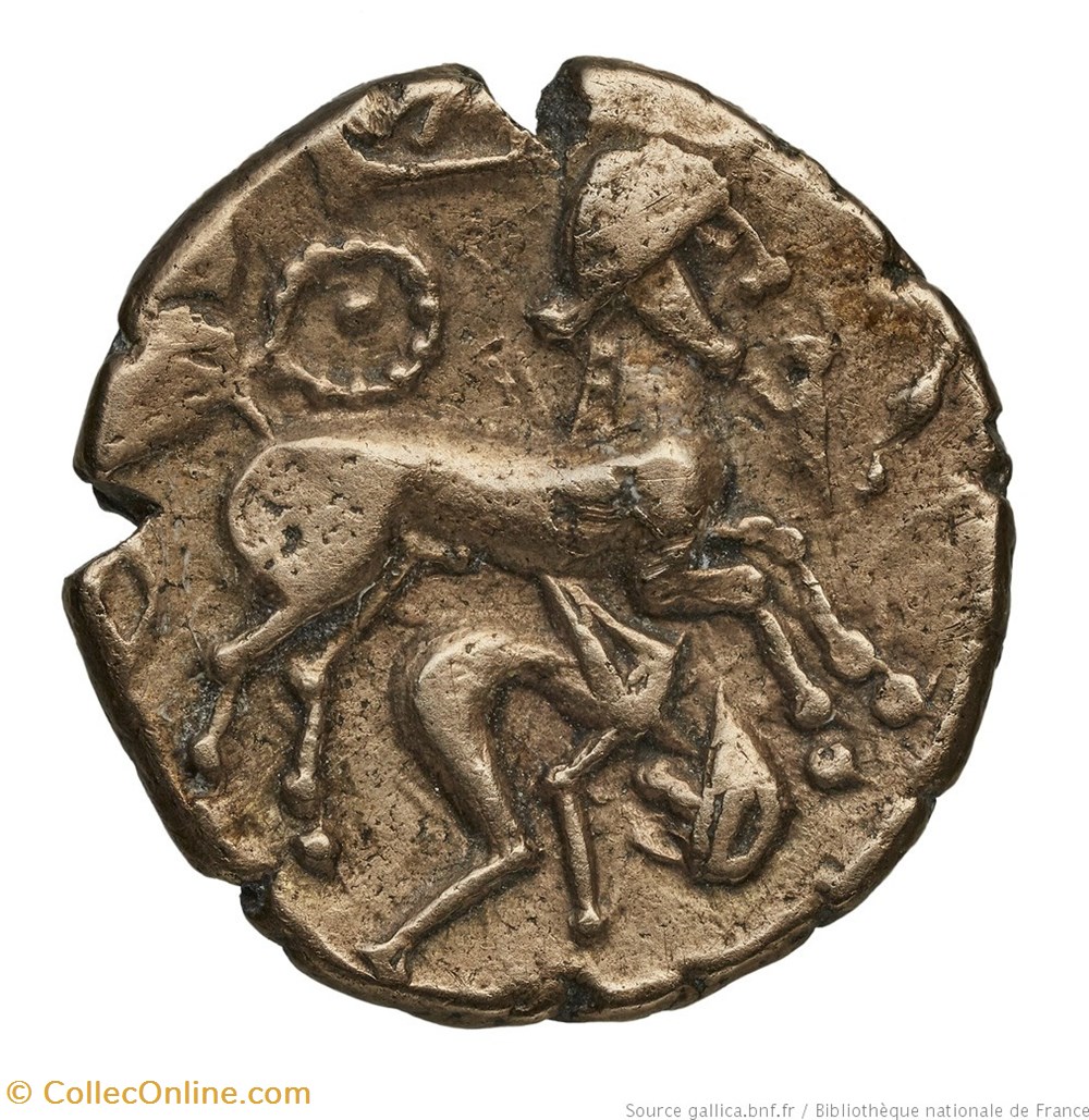 Statère attribué aux Andécaves monnaies antiques jc ap celtes statere attribue aux andecaves