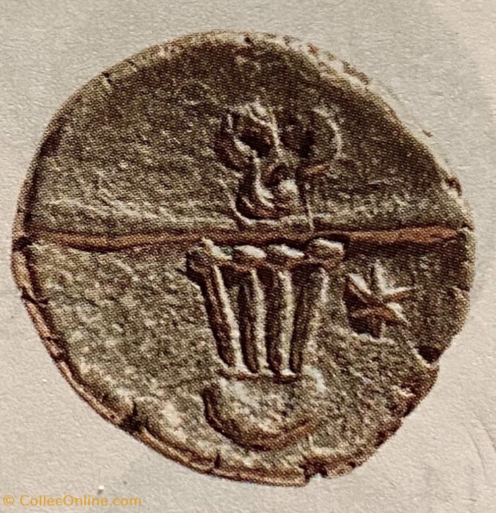 monnaies antiques av jc ap celtes quart de statere aurifere au triskele a l etoile et a la lyre