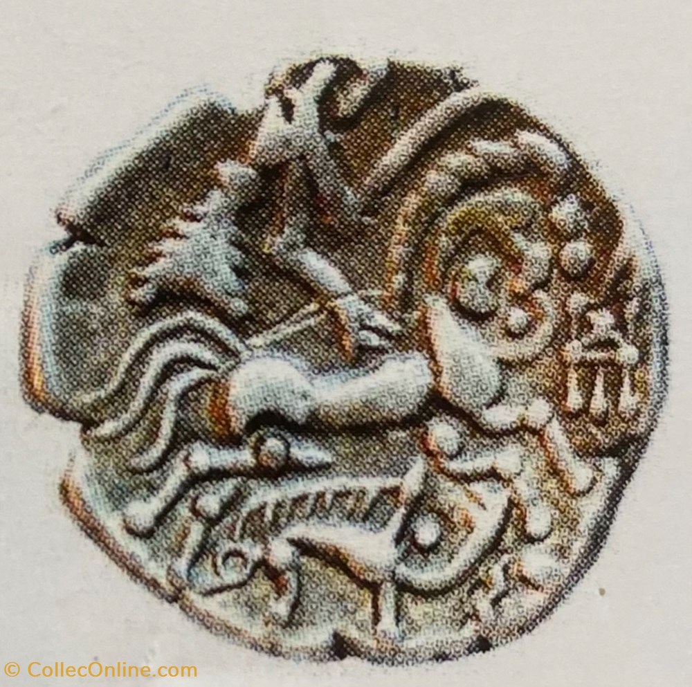 Statère aux sangliers et au profil géométrique monnaies antiques av jc ap celtes statere aux sangliers et au profil geometrique