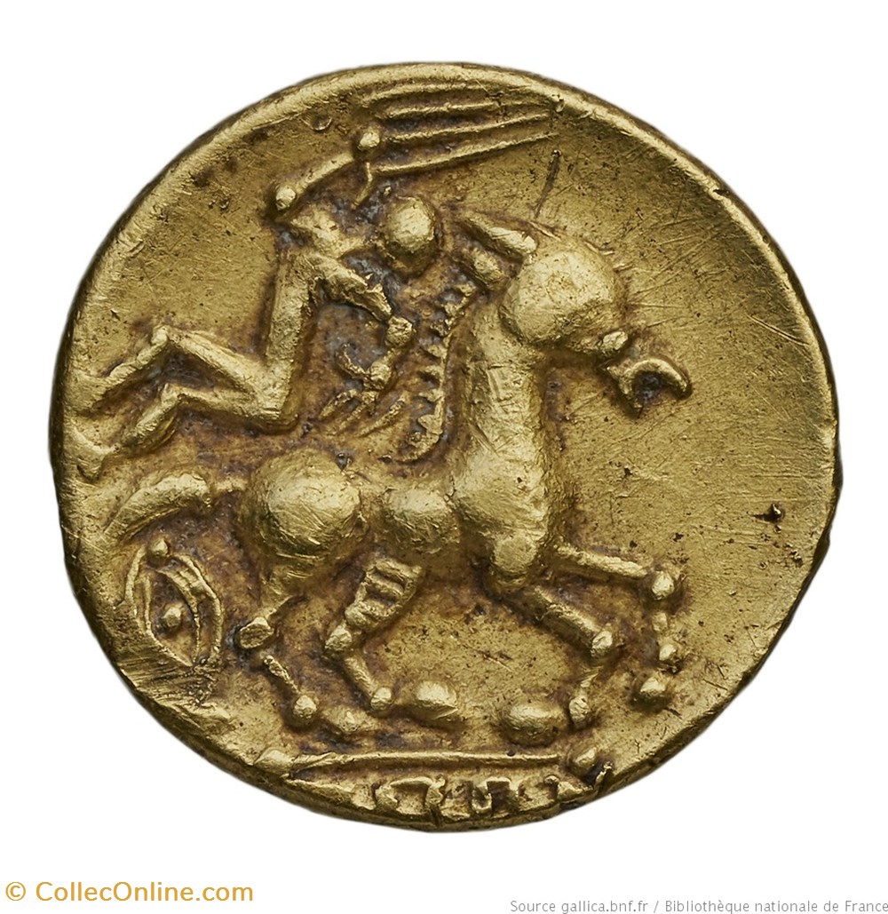 Quart de statère à la grande main monnaies antiques av jc ap celtes quart de statere a la grande main