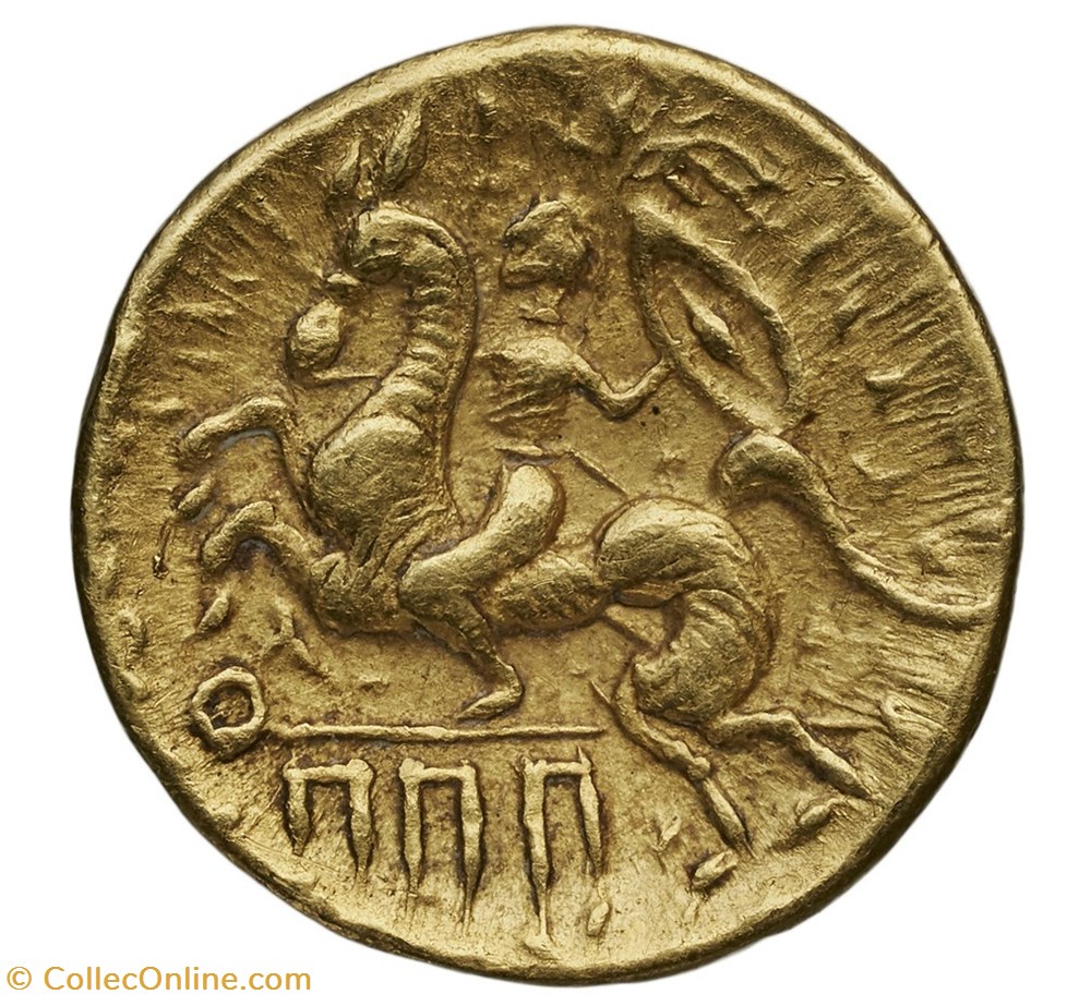 Quart de statère celtique en or monnaies antiques av jc ap celtes quart de statere celtique en or