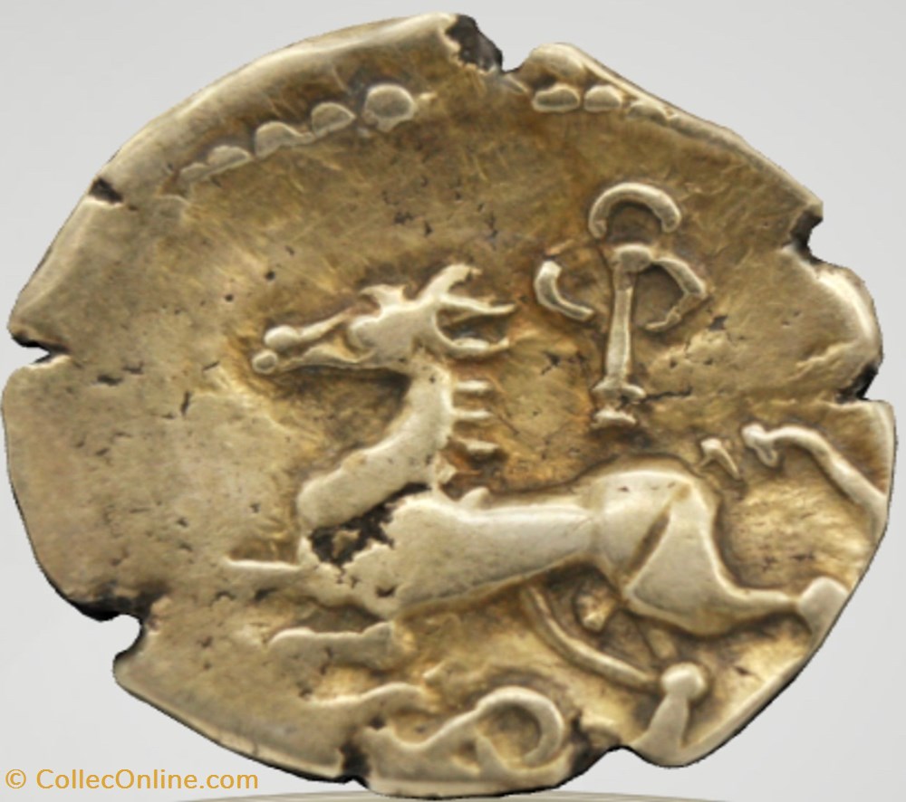 Statère Arvernes, DT.3560 monnaies antiques av jc ap celtes statere arvernes dt 3560