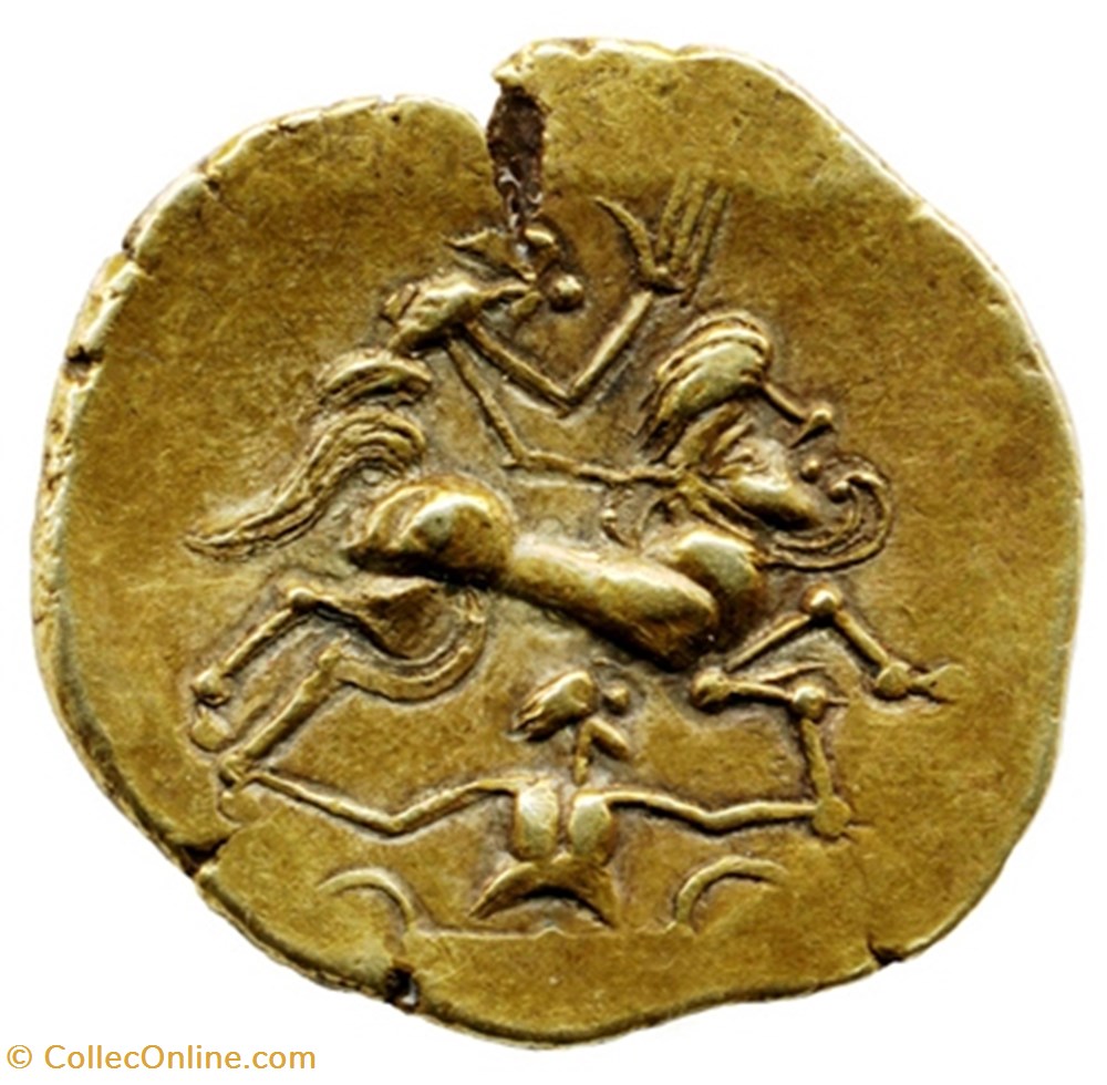 monnaies antiques av jc ap celtes statere au baton et a hippophore