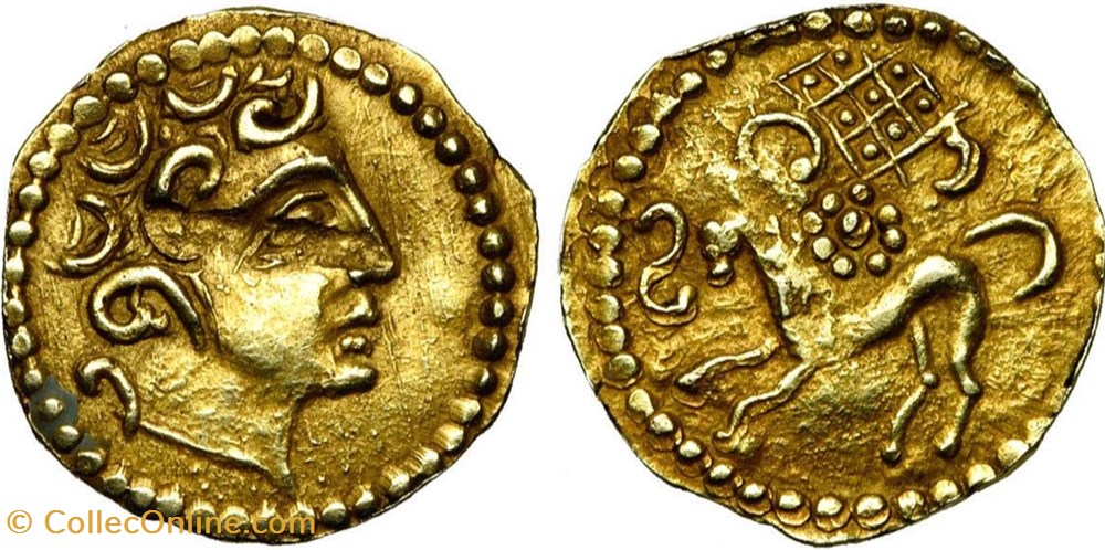 Quart de statère, vente Elsen monnaies antiques av jc ap celtes quart de statere vente elsen