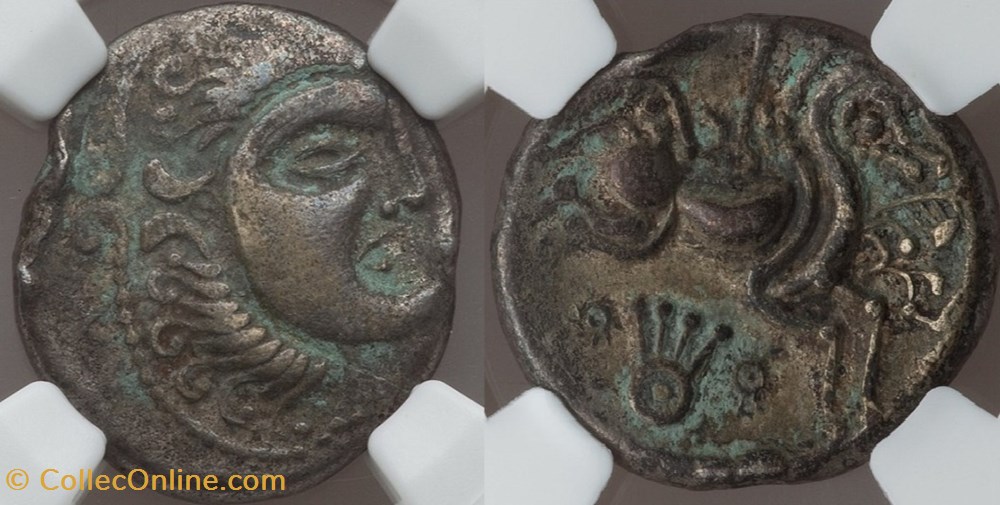 monnaies antiques celtes stater jersey moon head type